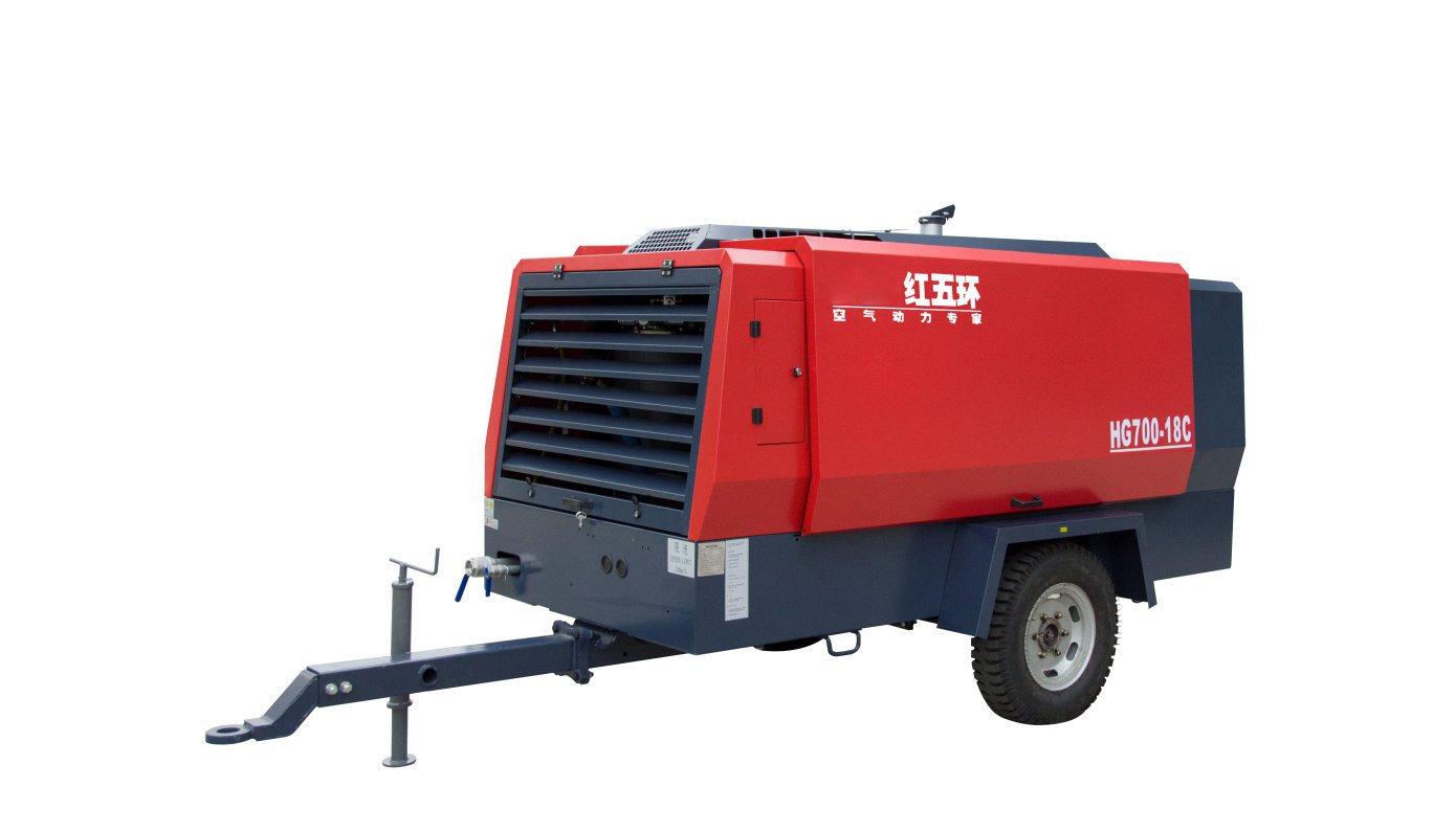 柴驅(qū)-HG系列單級高壓移動空壓機(jī)（兩輪）HG650、HG750、HG550、HG700 柴移